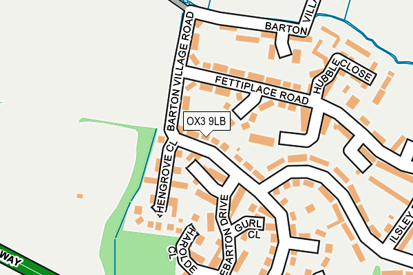 OX3 9LB map - OS OpenMap – Local (Ordnance Survey)