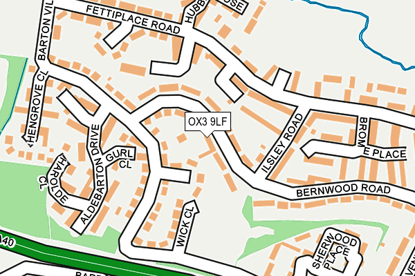 OX3 9LF map - OS OpenMap – Local (Ordnance Survey)