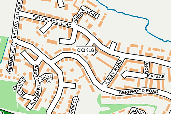 OX3 9LG map - OS OpenMap – Local (Ordnance Survey)