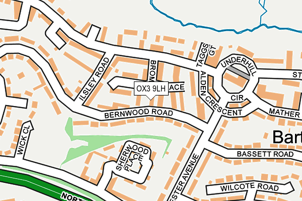 OX3 9LH map - OS OpenMap – Local (Ordnance Survey)