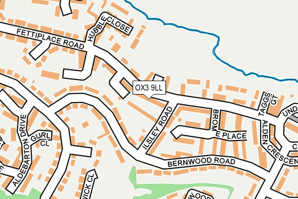 OX3 9LL map - OS OpenMap – Local (Ordnance Survey)