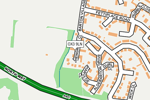 OX3 9LN map - OS OpenMap – Local (Ordnance Survey)