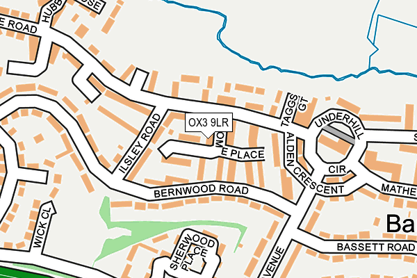 OX3 9LR map - OS OpenMap – Local (Ordnance Survey)