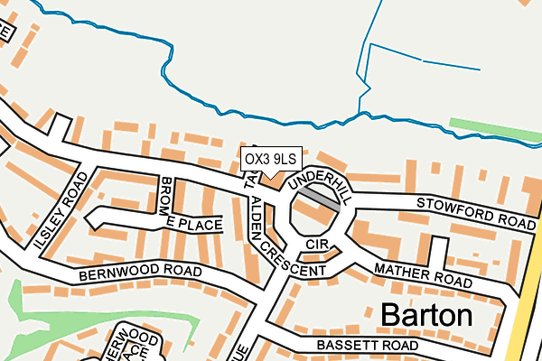 OX3 9LS map - OS OpenMap – Local (Ordnance Survey)