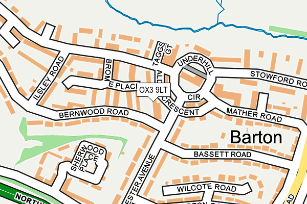 OX3 9LT map - OS OpenMap – Local (Ordnance Survey)