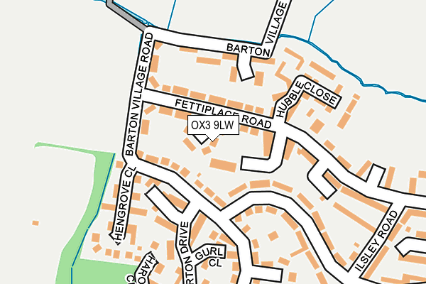OX3 9LW map - OS OpenMap – Local (Ordnance Survey)