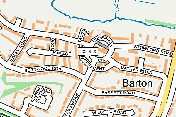 OX3 9LX map - OS OpenMap – Local (Ordnance Survey)