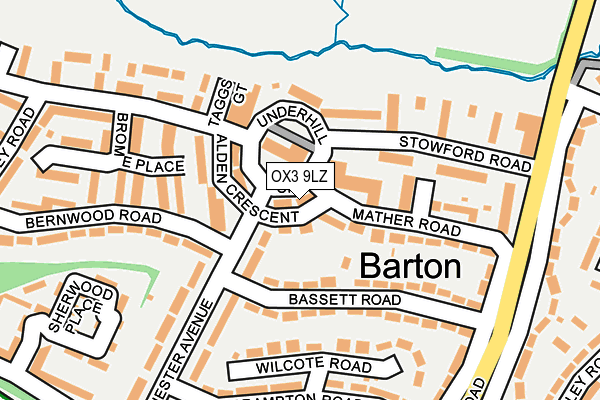 OX3 9LZ map - OS OpenMap – Local (Ordnance Survey)