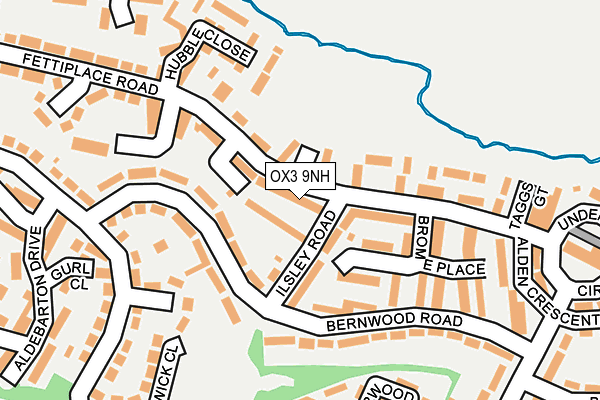 OX3 9NH map - OS OpenMap – Local (Ordnance Survey)