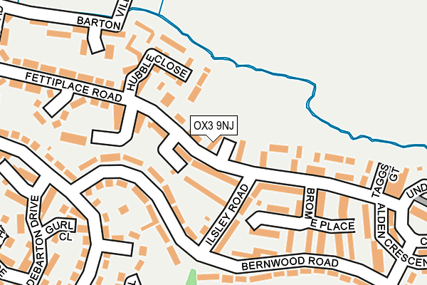 OX3 9NJ map - OS OpenMap – Local (Ordnance Survey)