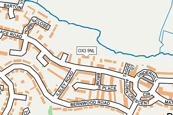 OX3 9NL map - OS OpenMap – Local (Ordnance Survey)