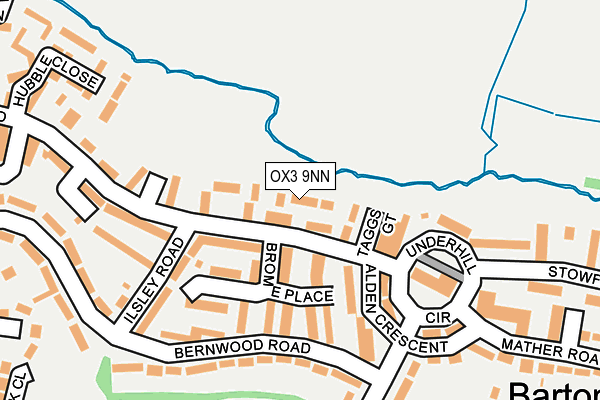 OX3 9NN map - OS OpenMap – Local (Ordnance Survey)