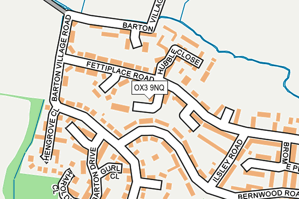 OX3 9NQ map - OS OpenMap – Local (Ordnance Survey)