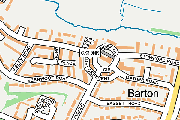 OX3 9NR map - OS OpenMap – Local (Ordnance Survey)