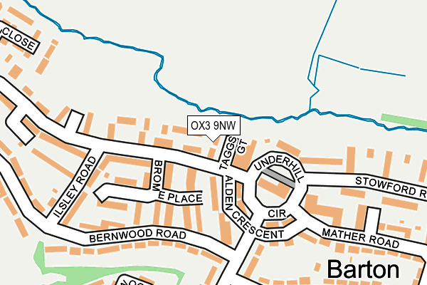 OX3 9NW map - OS OpenMap – Local (Ordnance Survey)