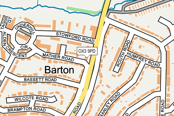 OX3 9PD map - OS OpenMap – Local (Ordnance Survey)