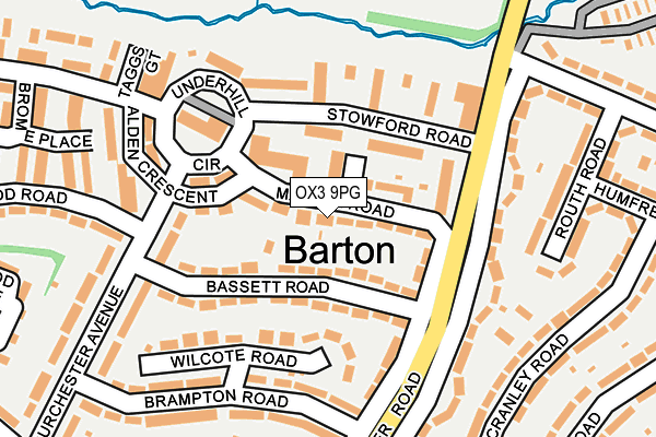 OX3 9PG map - OS OpenMap – Local (Ordnance Survey)