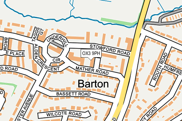 OX3 9PH map - OS OpenMap – Local (Ordnance Survey)