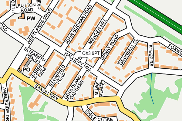 OX3 9PT map - OS OpenMap – Local (Ordnance Survey)