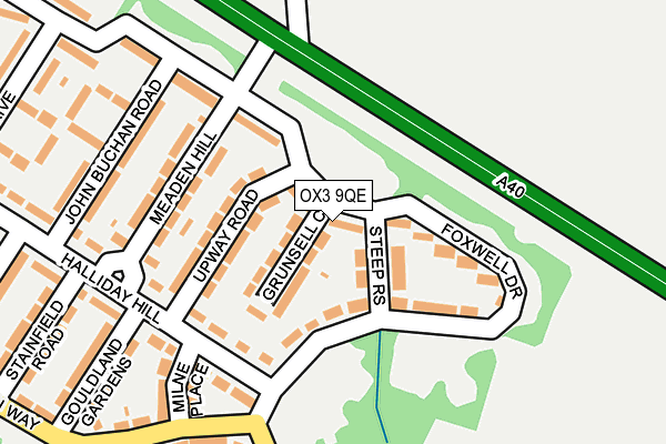 OX3 9QE map - OS OpenMap – Local (Ordnance Survey)