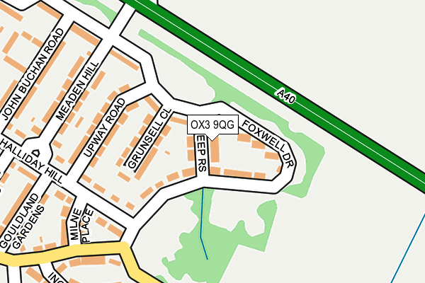 OX3 9QG map - OS OpenMap – Local (Ordnance Survey)