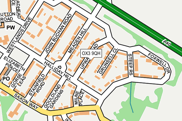 OX3 9QH map - OS OpenMap – Local (Ordnance Survey)