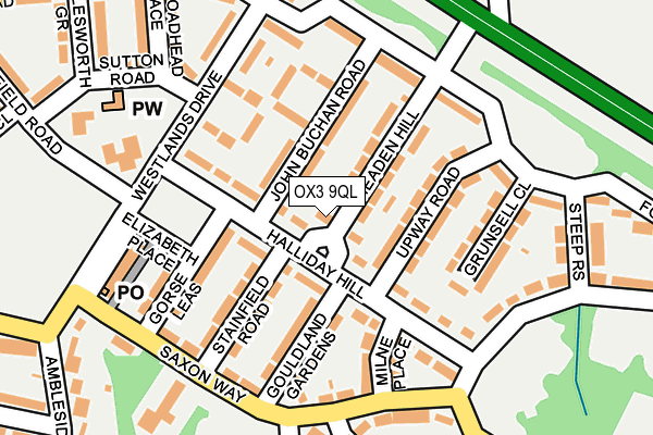 OX3 9QL map - OS OpenMap – Local (Ordnance Survey)