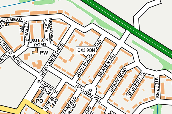 OX3 9QN map - OS OpenMap – Local (Ordnance Survey)