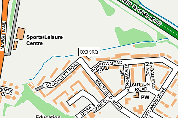 OX3 9RQ map - OS OpenMap – Local (Ordnance Survey)