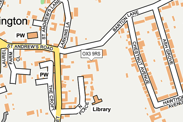 OX3 9RS map - OS OpenMap – Local (Ordnance Survey)