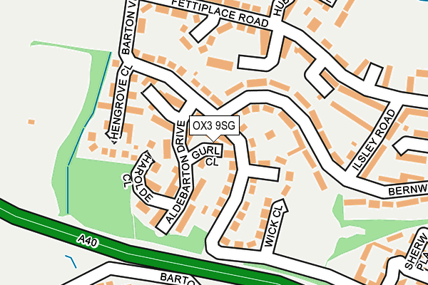 OX3 9SG map - OS OpenMap – Local (Ordnance Survey)
