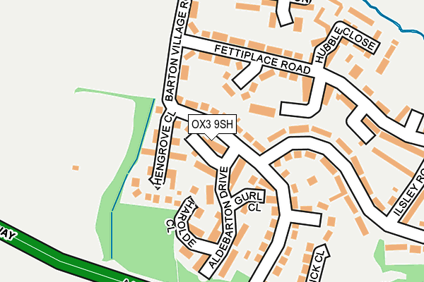 OX3 9SH map - OS OpenMap – Local (Ordnance Survey)