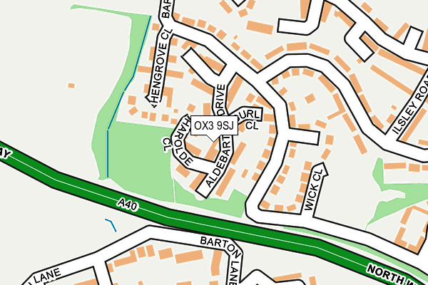 OX3 9SJ map - OS OpenMap – Local (Ordnance Survey)