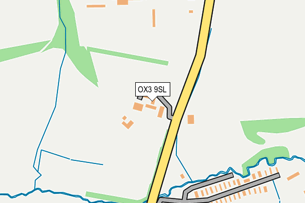 OX3 9SL map - OS OpenMap – Local (Ordnance Survey)