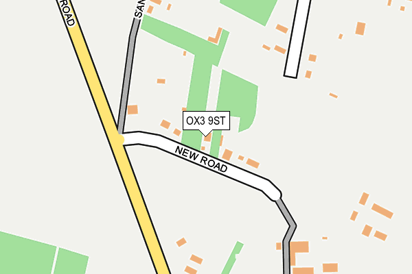 OX3 9ST map - OS OpenMap – Local (Ordnance Survey)