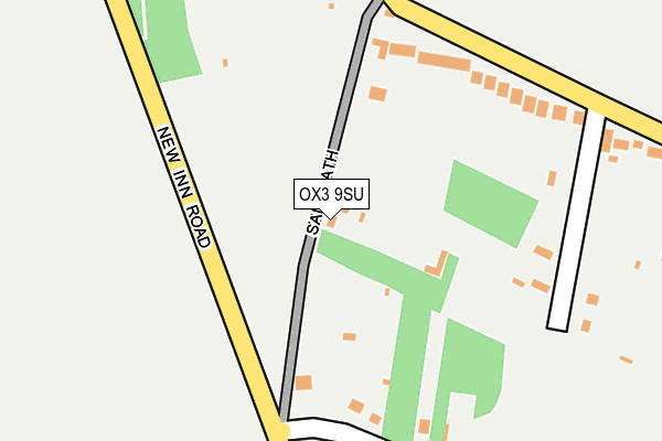 OX3 9SU map - OS OpenMap – Local (Ordnance Survey)