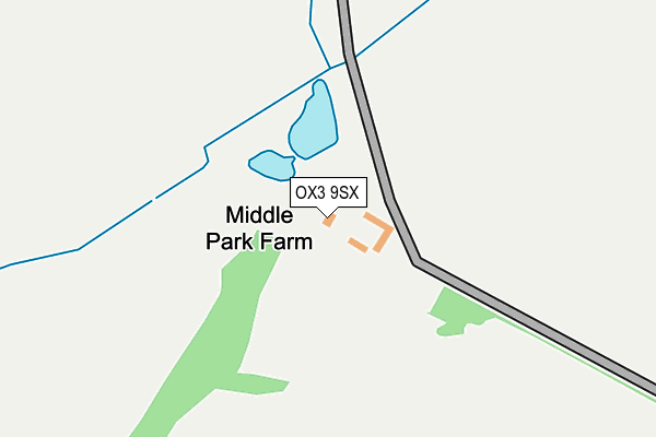 OX3 9SX map - OS OpenMap – Local (Ordnance Survey)