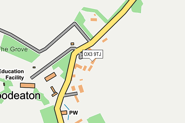 OX3 9TJ map - OS OpenMap – Local (Ordnance Survey)