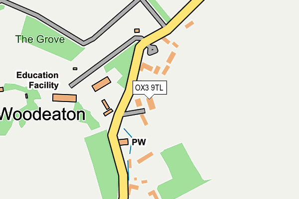 OX3 9TL map - OS OpenMap – Local (Ordnance Survey)