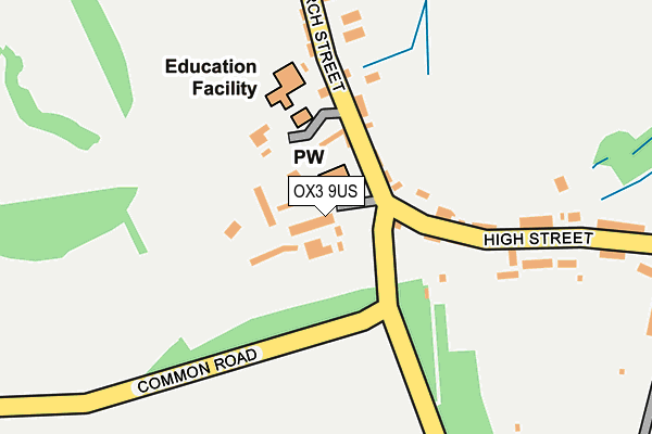 OX3 9US map - OS OpenMap – Local (Ordnance Survey)