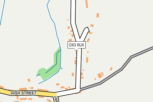 OX3 9UX map - OS OpenMap – Local (Ordnance Survey)