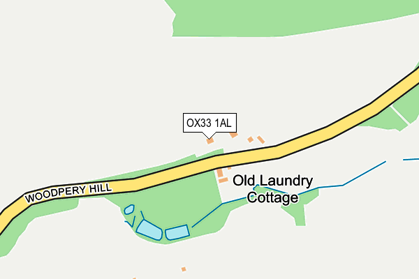 OX33 1AL map - OS OpenMap – Local (Ordnance Survey)