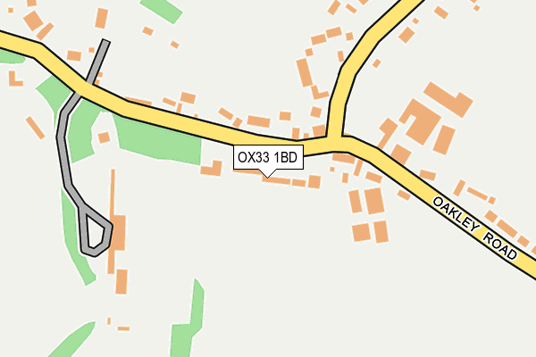 OX33 1BD map - OS OpenMap – Local (Ordnance Survey)