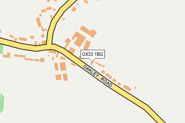OX33 1BG map - OS OpenMap – Local (Ordnance Survey)