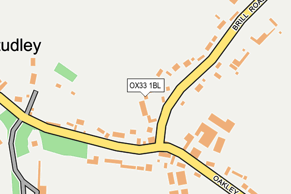 OX33 1BL map - OS OpenMap – Local (Ordnance Survey)