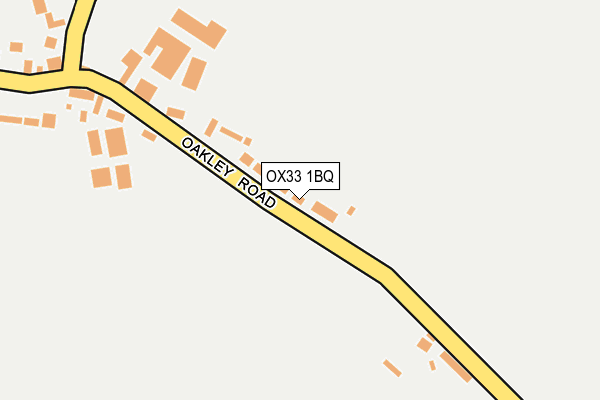 OX33 1BQ map - OS OpenMap – Local (Ordnance Survey)