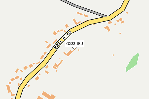 OX33 1BU map - OS OpenMap – Local (Ordnance Survey)