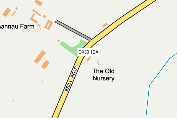 OX33 1DA map - OS OpenMap – Local (Ordnance Survey)