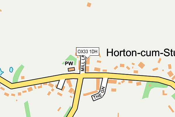 OX33 1DH map - OS OpenMap – Local (Ordnance Survey)