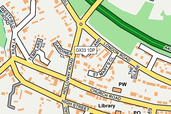 OX33 1DP map - OS OpenMap – Local (Ordnance Survey)